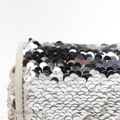 Mini J Marc Shoulder Cream Sequined Bag