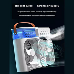 Air Humidifier Cooling USB Fan LED Night Light