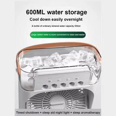 Air Humidifier Cooling USB Fan LED Night Light