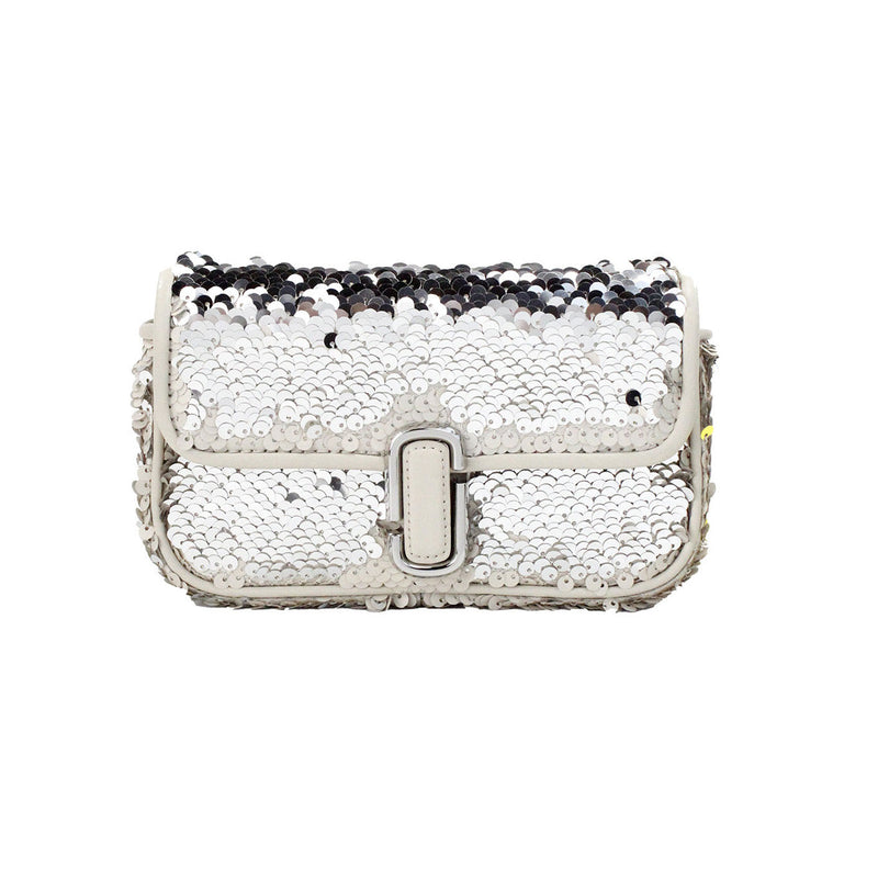 Mini J Marc Shoulder Cream Sequined Bag
