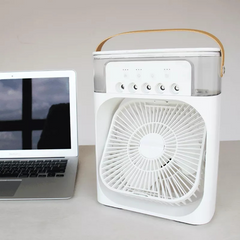 Air Humidifier Cooling USB Fan LED Night Light