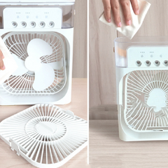 Air Humidifier Cooling USB Fan LED Night Light